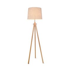 Calvin Floor lamp E27 - Beige/Black/White Finish