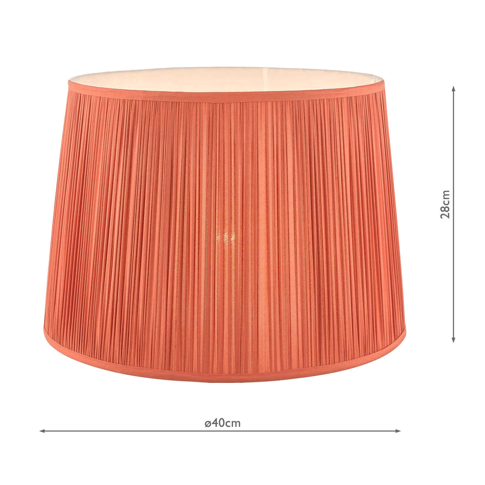 Zeena Pink Fabric Empire Shade 40cm