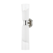 Wasson 2Lt Wall Sconce - Nickel/Brass