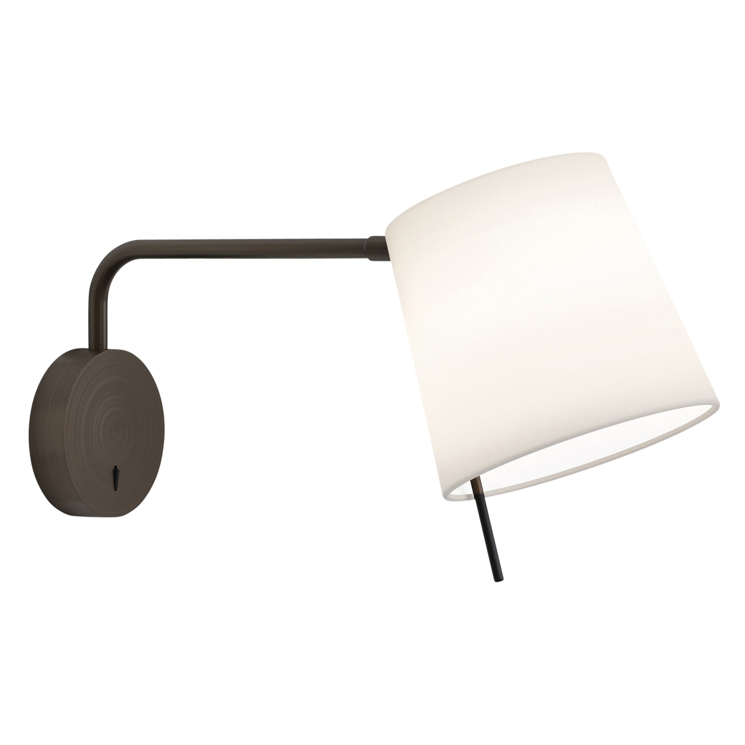 Mitsu Swing Arm Wall Light- Matt Nickel/Bronze