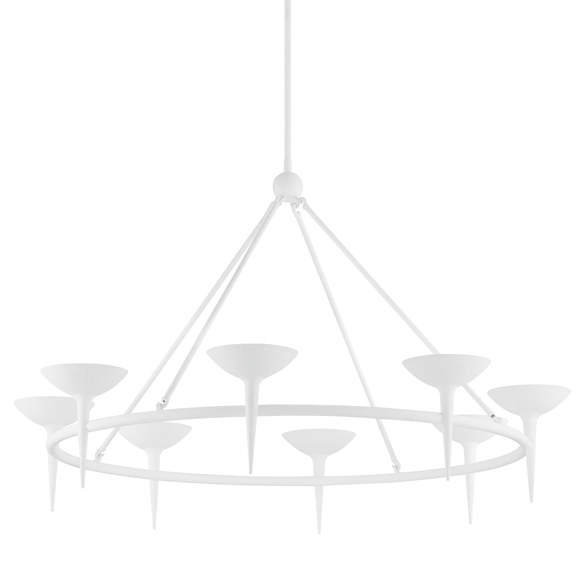 Cecilia 6/8Lt Chandelier - White