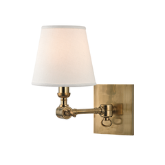 Hillsdale 1Lt Wall Sconce - Aged Brass