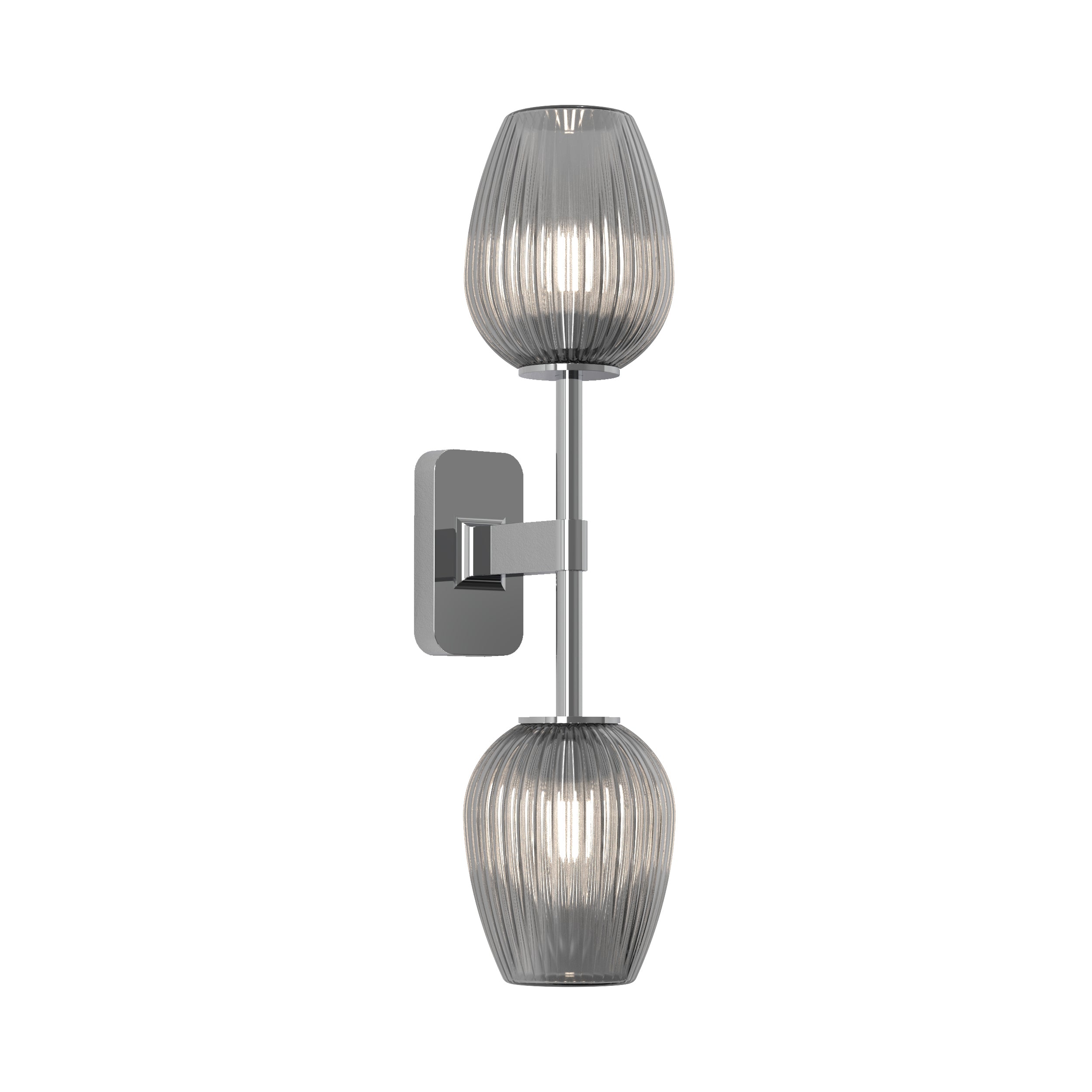 Tacoma Tulip Ribbed Glass