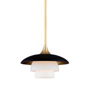 Barron 1Lt Pendant - Aged Brass
