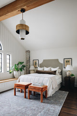 Melrose 4/6Lt Pendant - Brass & Opal