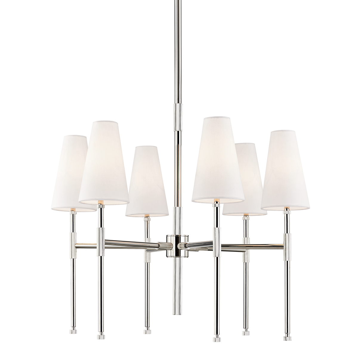 Bowery 6/9Lt Chandelier - Bronze/Nickel