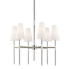 Bowery 6/9Lt Chandelier - Bronze/Nickel