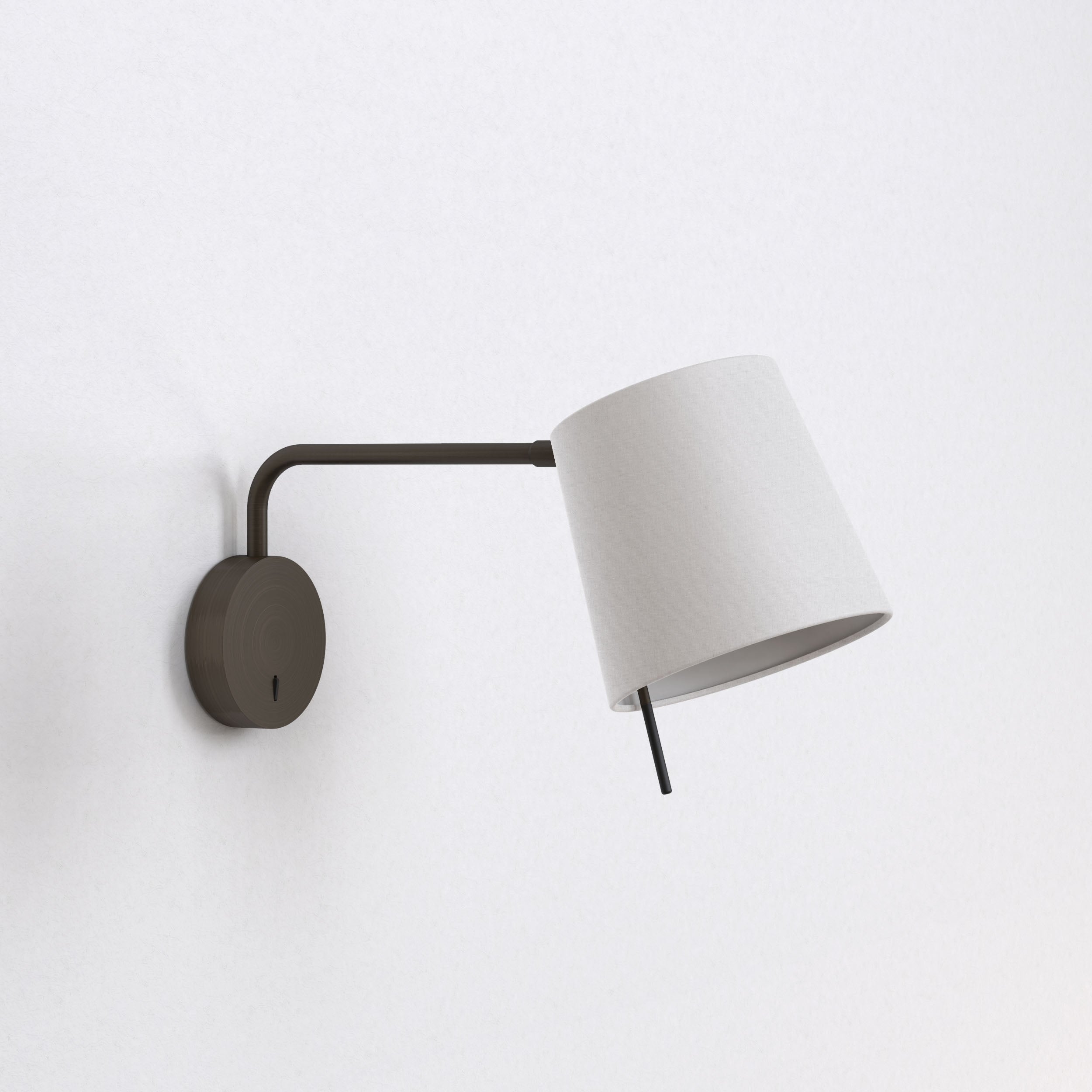 Mitsu Swing Arm Wall Light- Matt Nickel/Bronze
