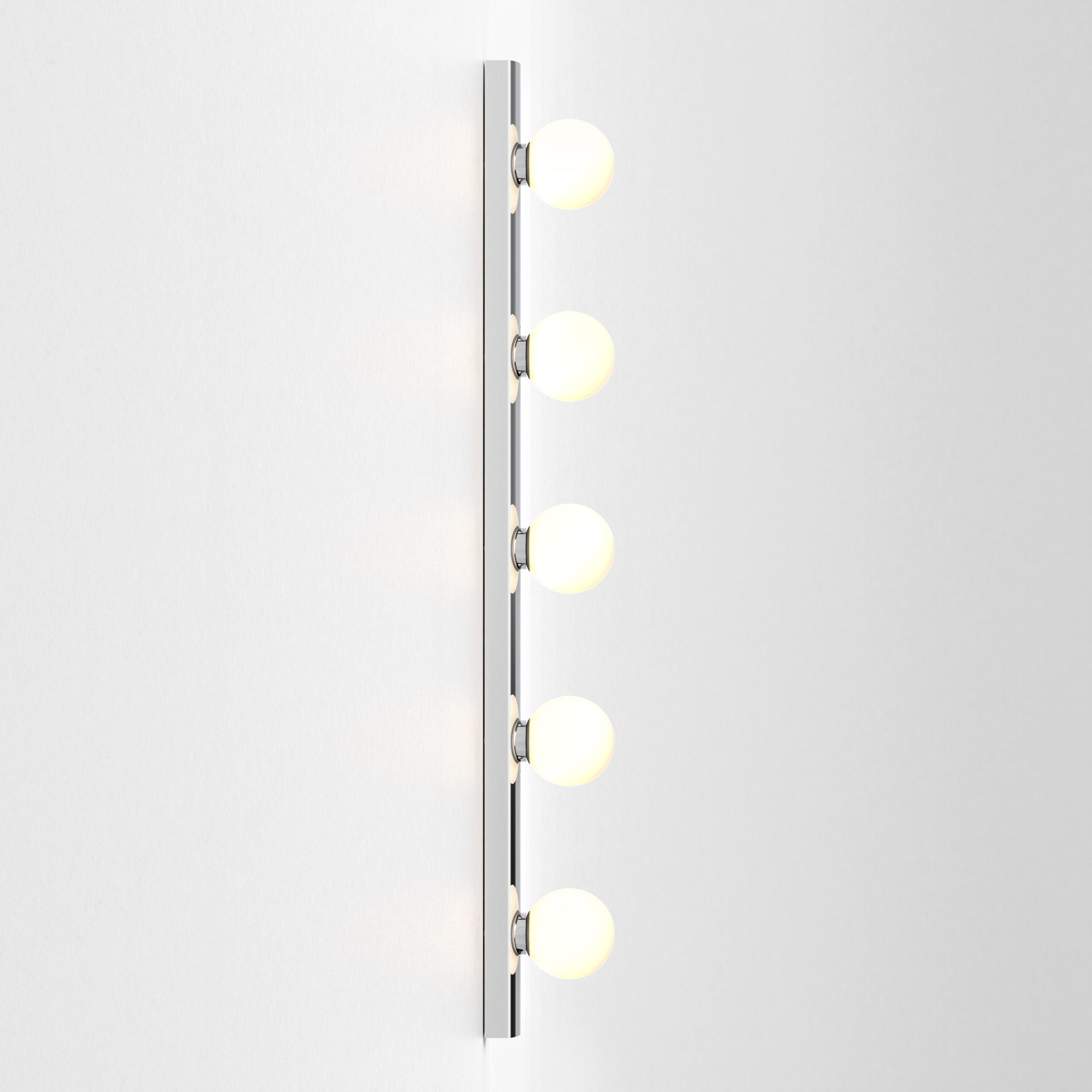 Cabaret 5 II Bathroom Wall Light- Matt Black/Polished Chrome