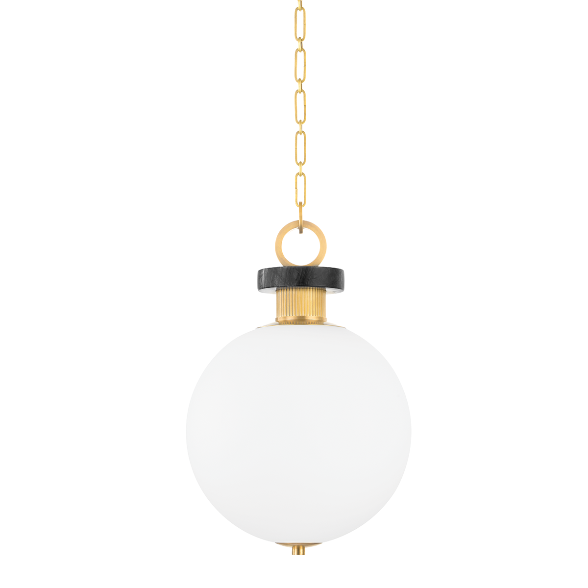 Haru 1Lt Small/Large Pendant - Brass