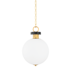 Haru 1Lt Small/Large Pendant - Brass