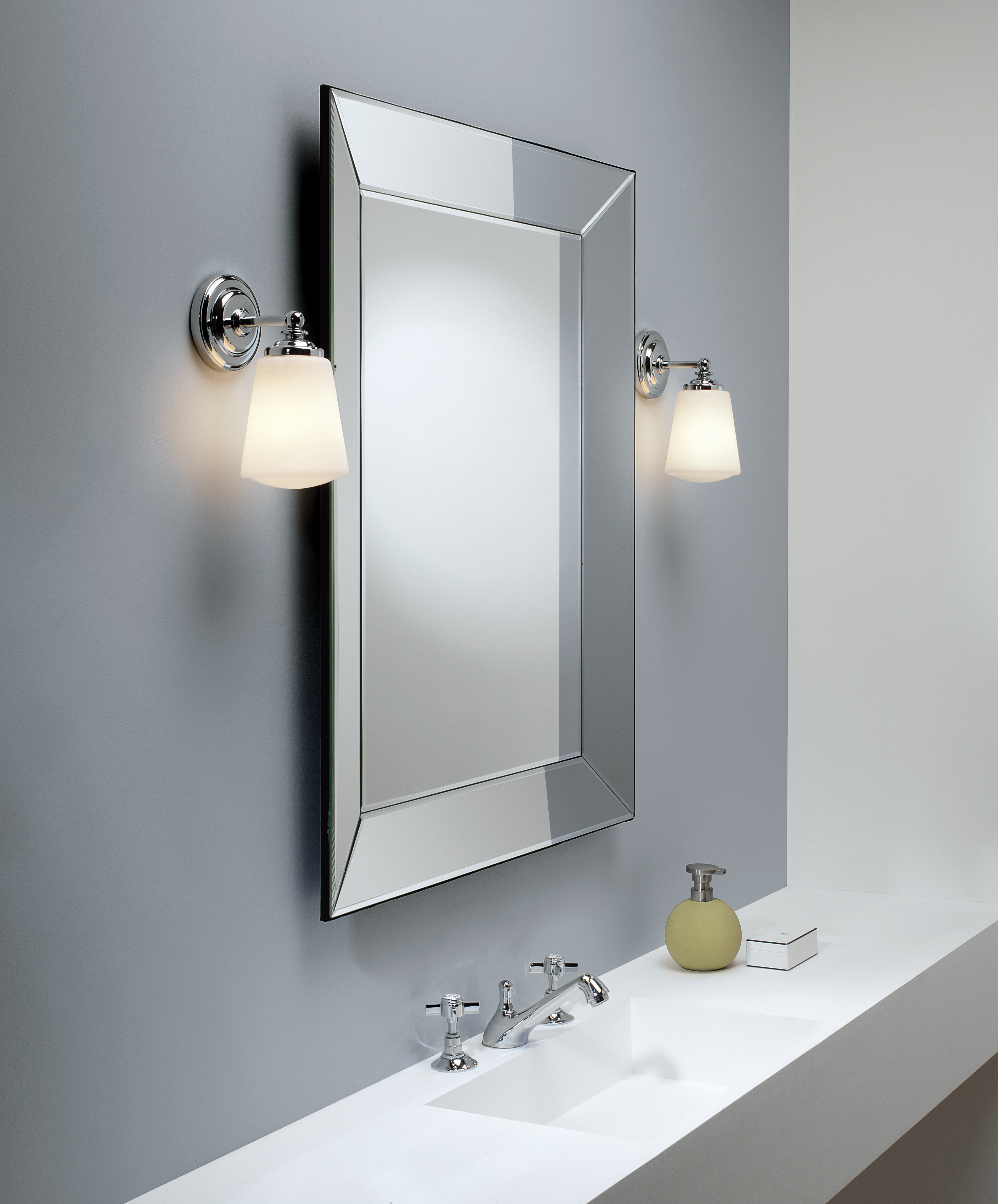 Anton Bathroom Wall Light In Various Finishes E14 IP44