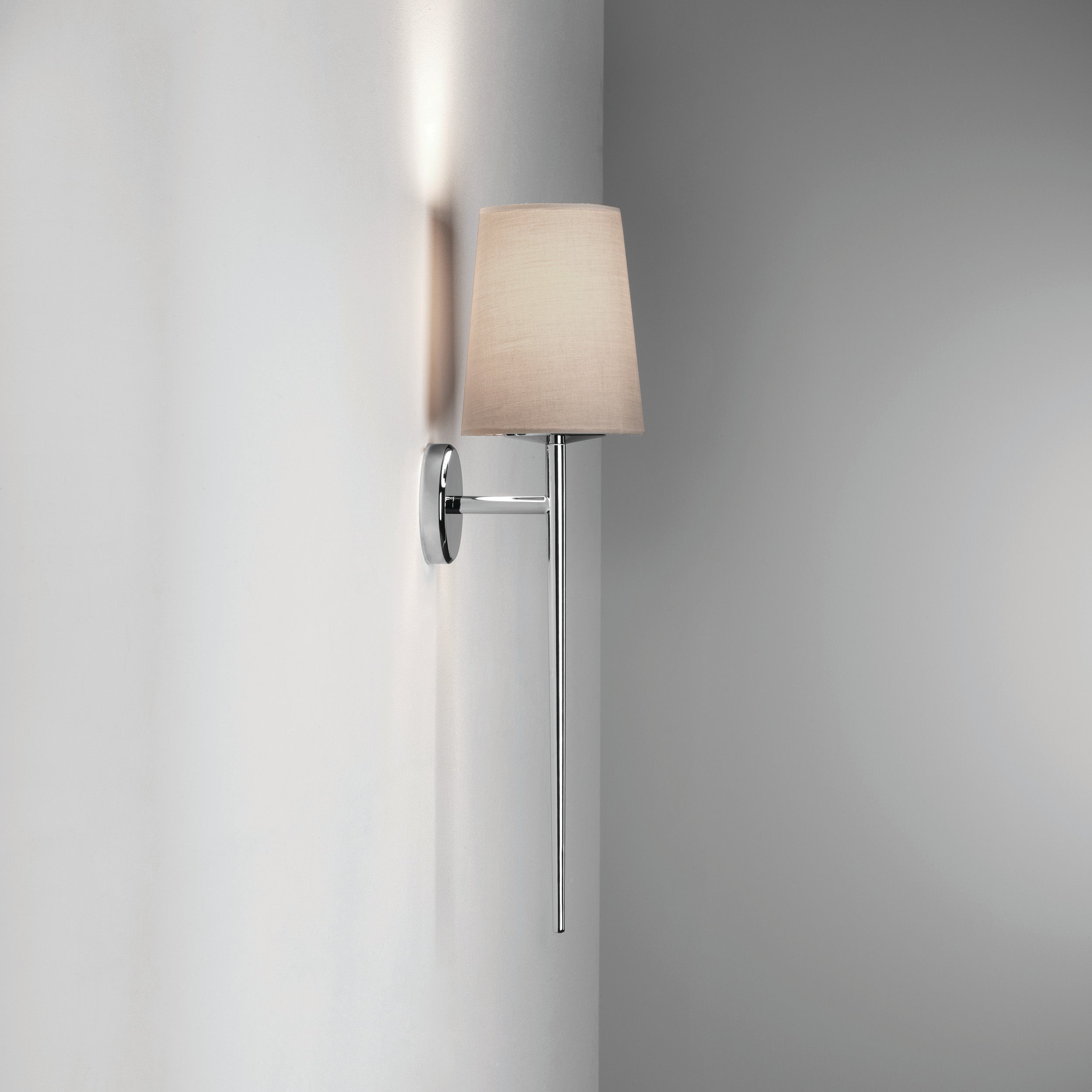 Beauville Bathroom Wall Light- Polished Chrome/ Bronze