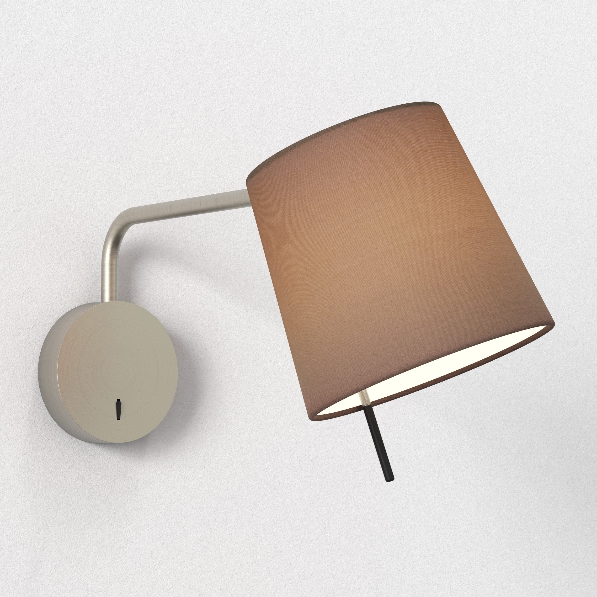 Mitsu Swing Arm Wall Light- Matt Nickel/Bronze