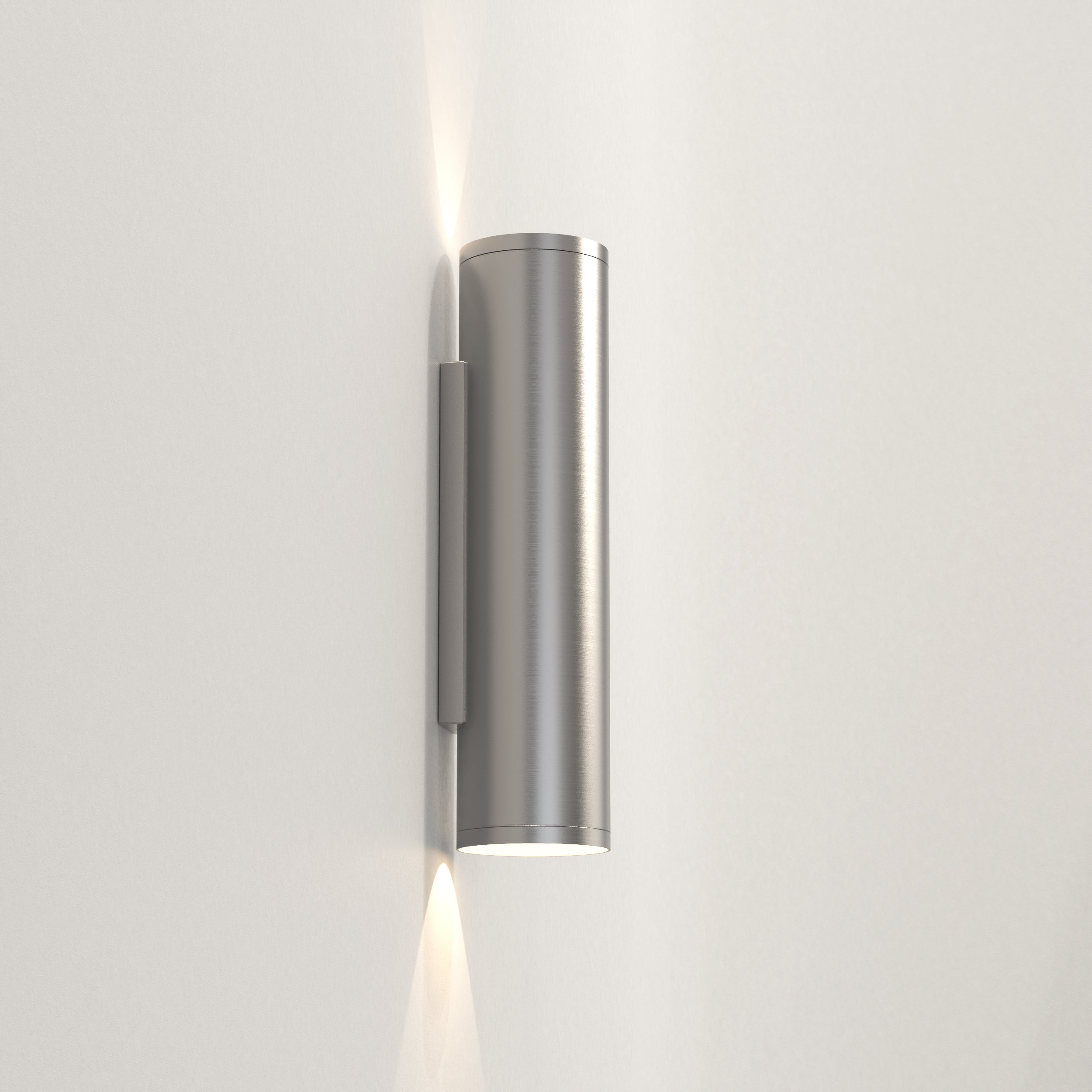 Ava 1/2Lt Coastal Coastal Wall Light in Brushed Stainless Steel/PVD Brushed Brass GU10 IP44