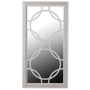 Lattice Cream Circles Mirror