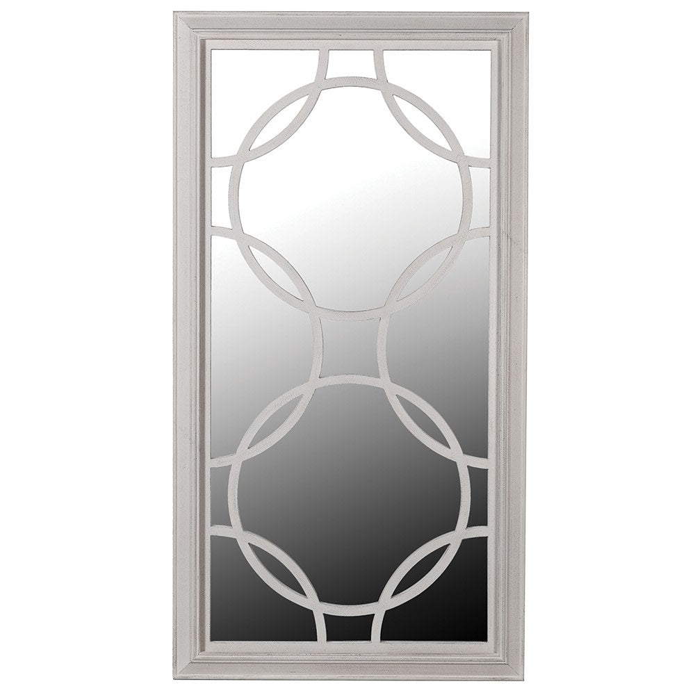 Lattice Cream Circles Mirror