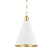 Fenimore 1Lt Pendant - White/Soft Blue