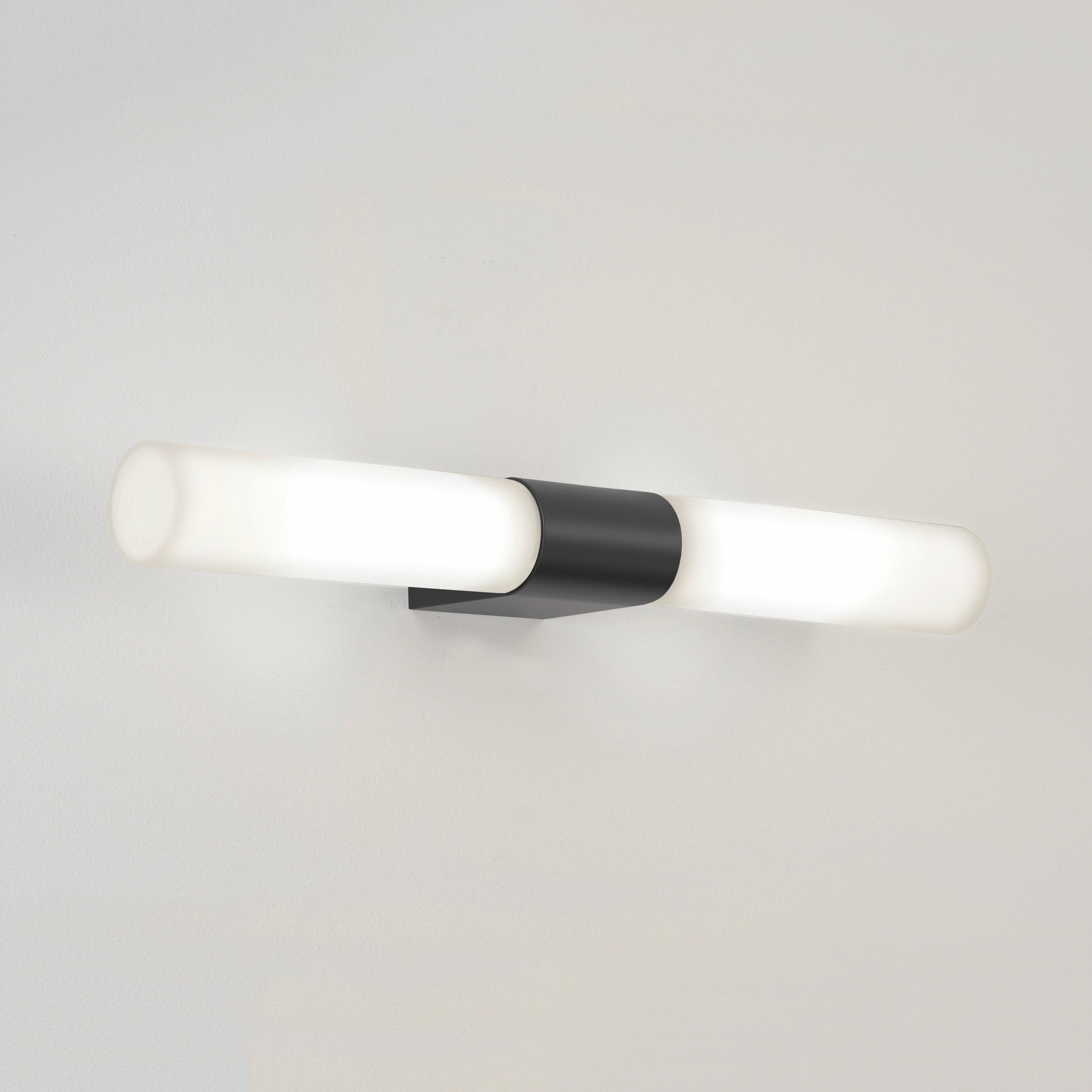 Padova Bathroom Wall Light- Polished Chrome/ Matt Black
