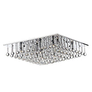 Dar Abacus 8 Light 80CM G9 Square Flush - Cusack Lighting