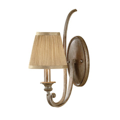 Abbey 1L Wall Light - Silver Sand Finish