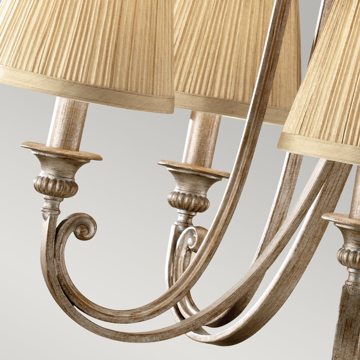 Abbey 3L Hanging Shade Ceiling Light - Silver Sand Finish