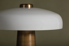 Lush 1Lt Table Lamp - Opal & Brass