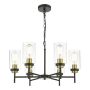 Dar Abel 6Lt Centre Ceiling Light - Satin Black Finish, IP20