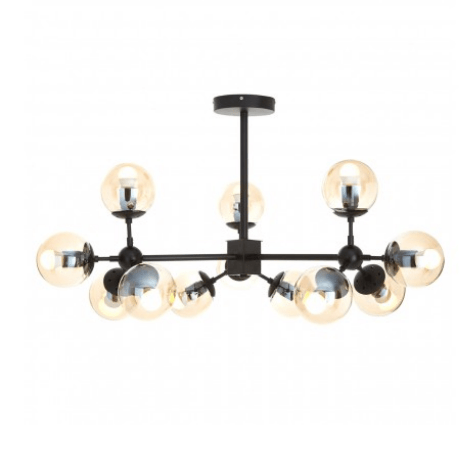 Abira 12Lt Linear Pendant Light Black