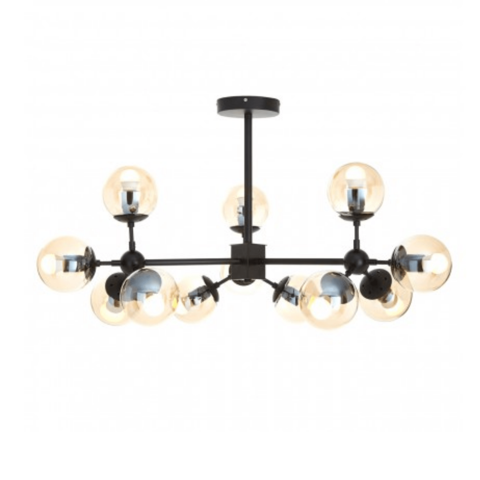 Abira 12Lt Linear Pendant Light Black