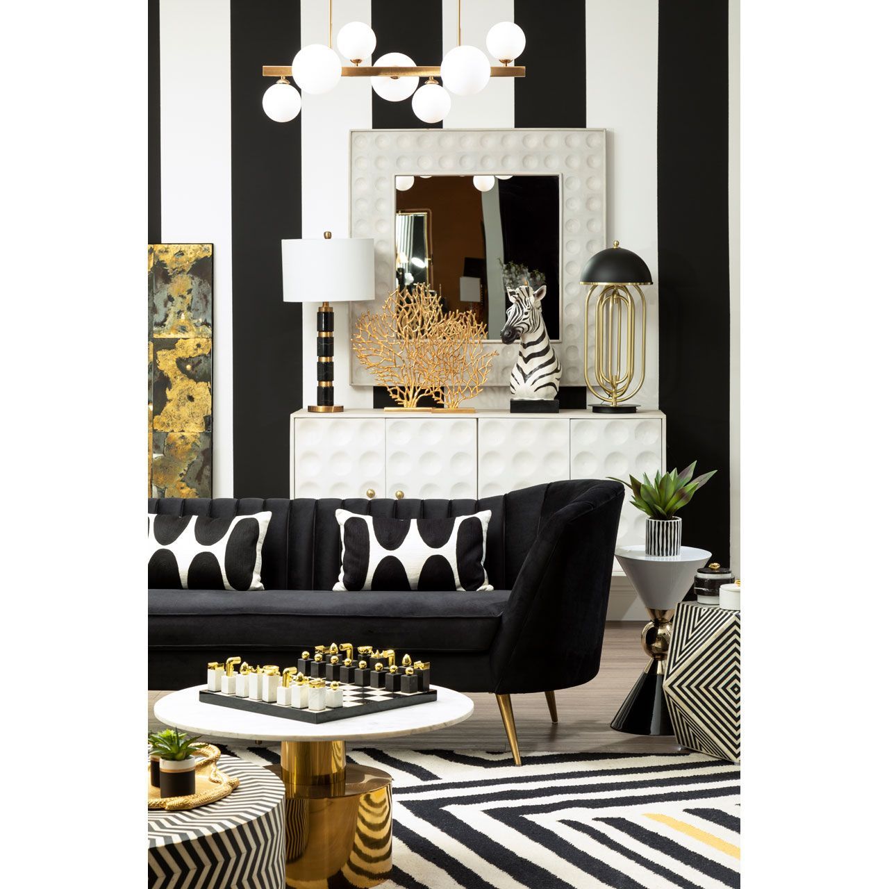 Abira 7Lt Linear Pendant - Bronze 