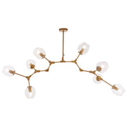 Abira 8/12Lt Gold Finish Pendant Lamp - Cusack Lighting