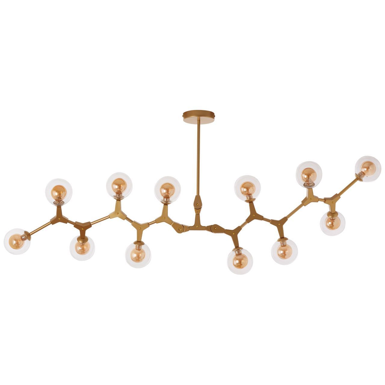Abira 8/12Lt Gold Finish Pendant Lamp - Cusack Lighting