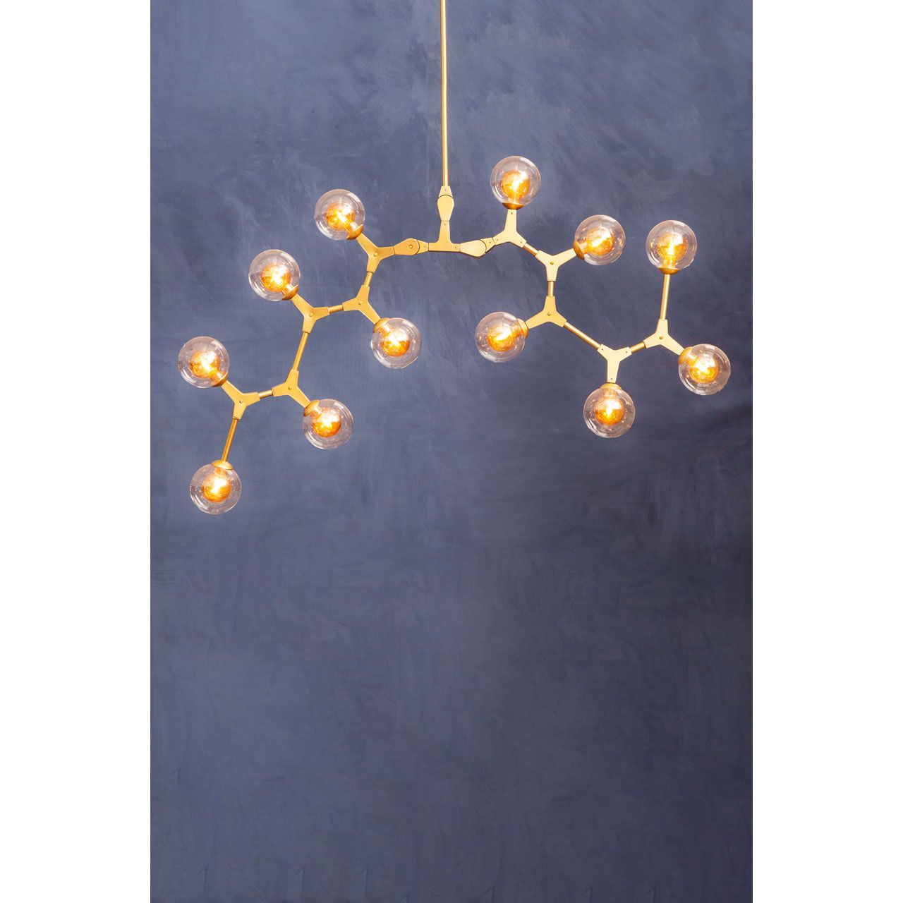 Abira 8/12Lt Gold Finish Pendant Lamp - Cusack Lighting