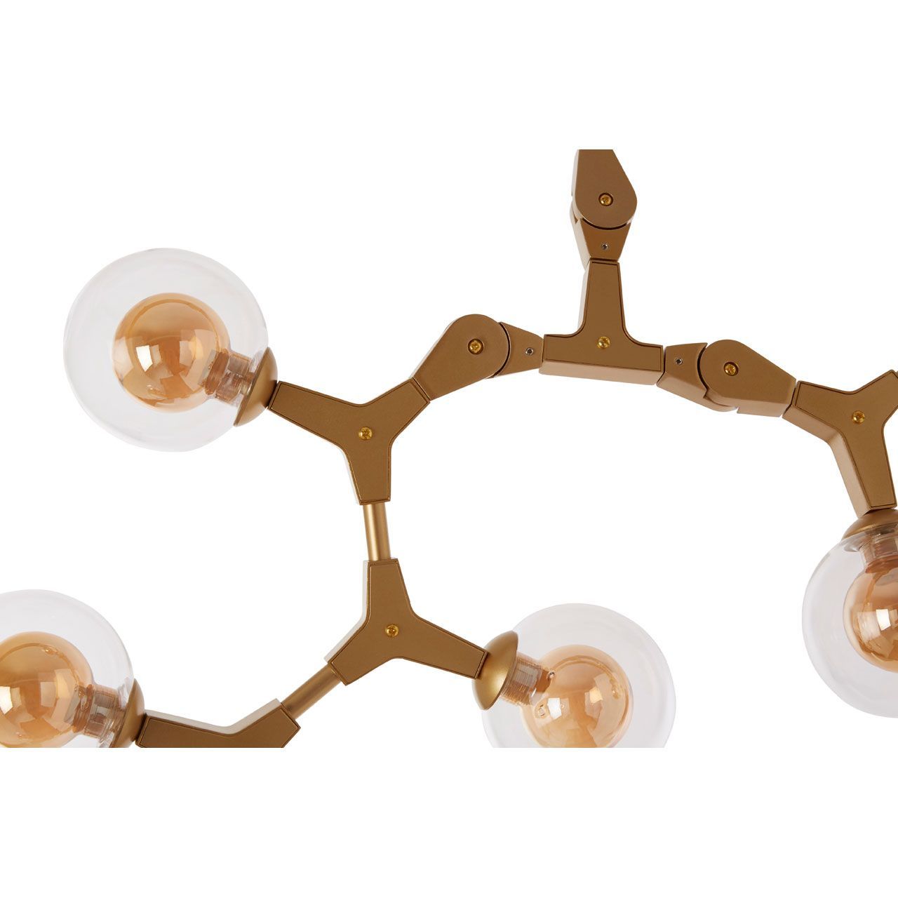 Abira 8/12Lt Gold Finish Pendant Lamp - Cusack Lighting