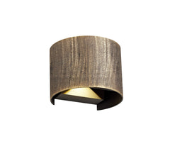 Able Up & Downward Lighting Wall Lamp, 2 x 3W LED, 3000K, 410lm, IP54, Gold/Black, 3yrs Warranty