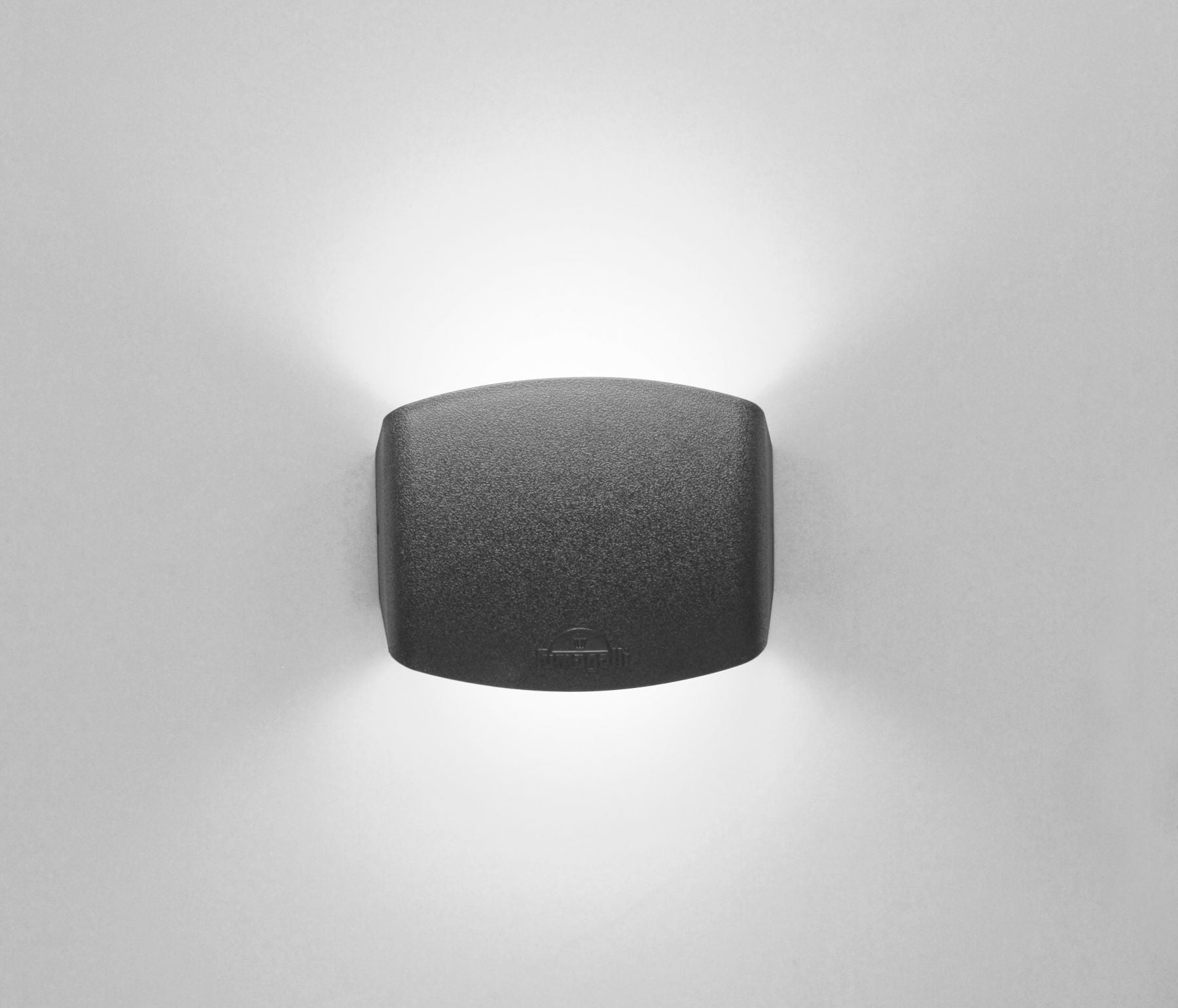 Abram 150/190/270mm Outdoor Up/Down Wall Light - Black/Grey Finish