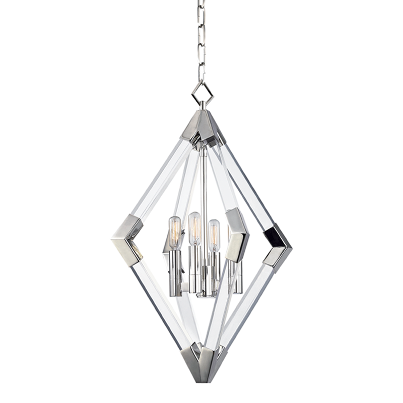 Lyons 4Lt Lantern - Polished Nickel