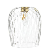 Accessory Clear Dimpled Glass Shade Only - Cusack Lighting