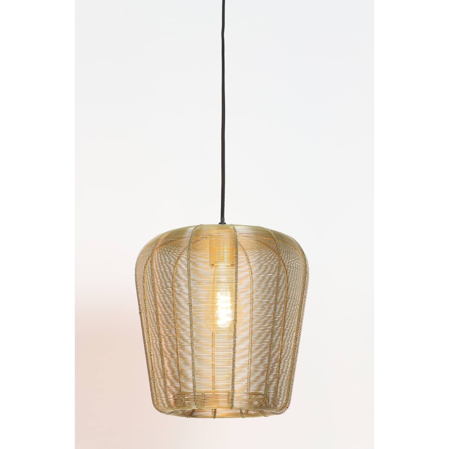 Adeta 1Lt Pendant Matt Black/ Gold - Various Sizes