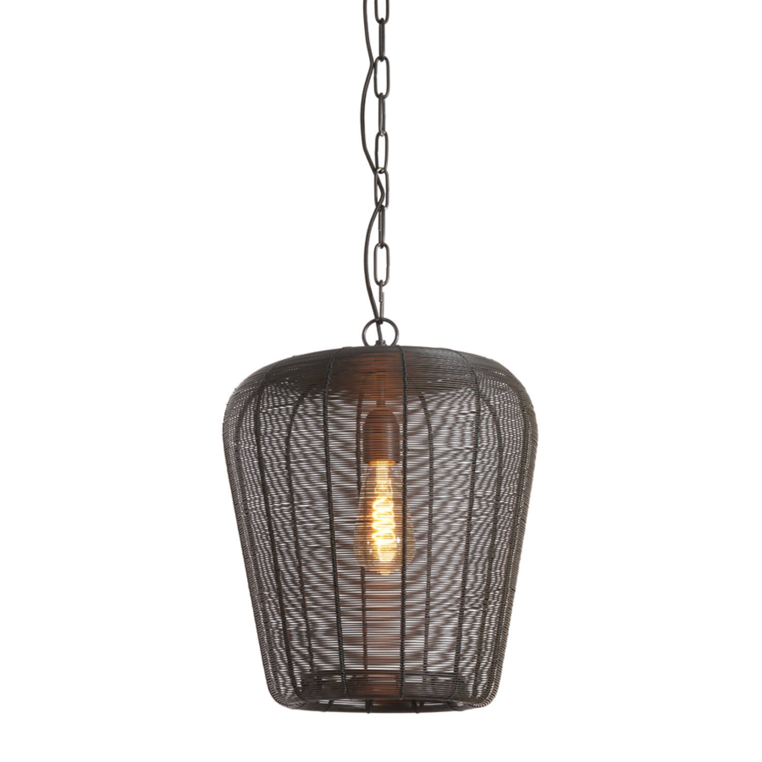 Adeta 1Lt Pendant Matt Black/ Gold - Various Sizes