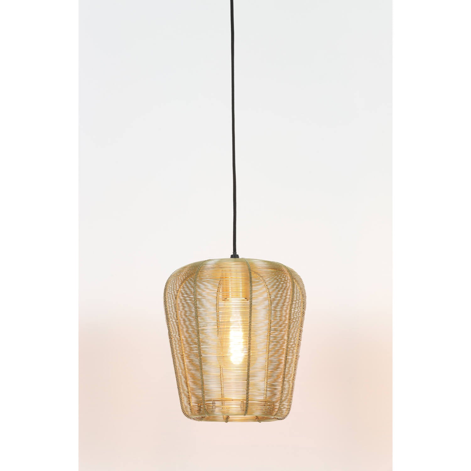 Adeta 1Lt Pendant Matt Black/ Gold - Various Sizes