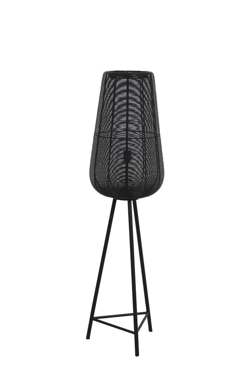 Adeta Medium Floor Lamp Tripod - Matt Black Finish