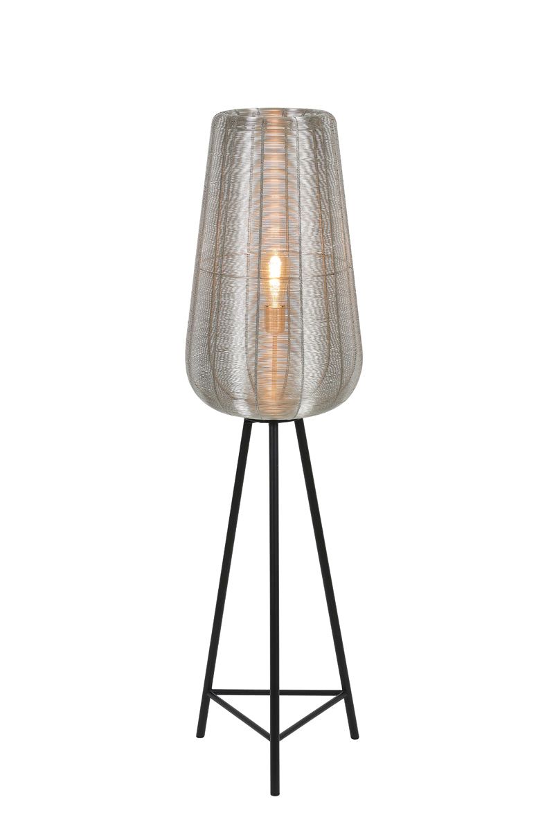 Adeta Medium Floor Lamp Tripod - Nickel Finish