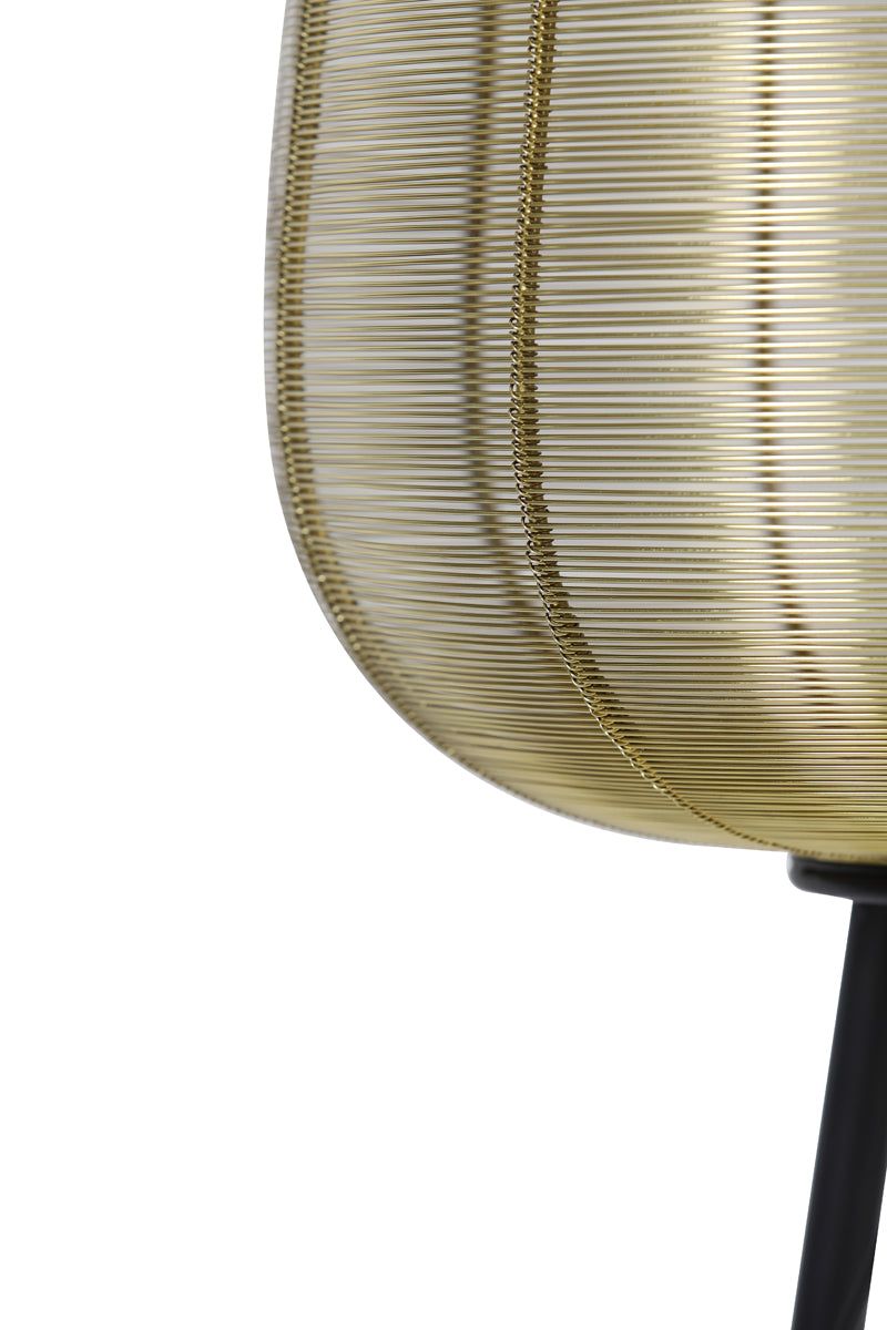 Adeta Medium Floor Lamp Tripod - Gold & Matt Black Finish