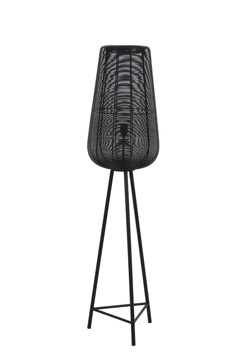 Adeta Large Floor Lamp Tripod - Matt Black Finish