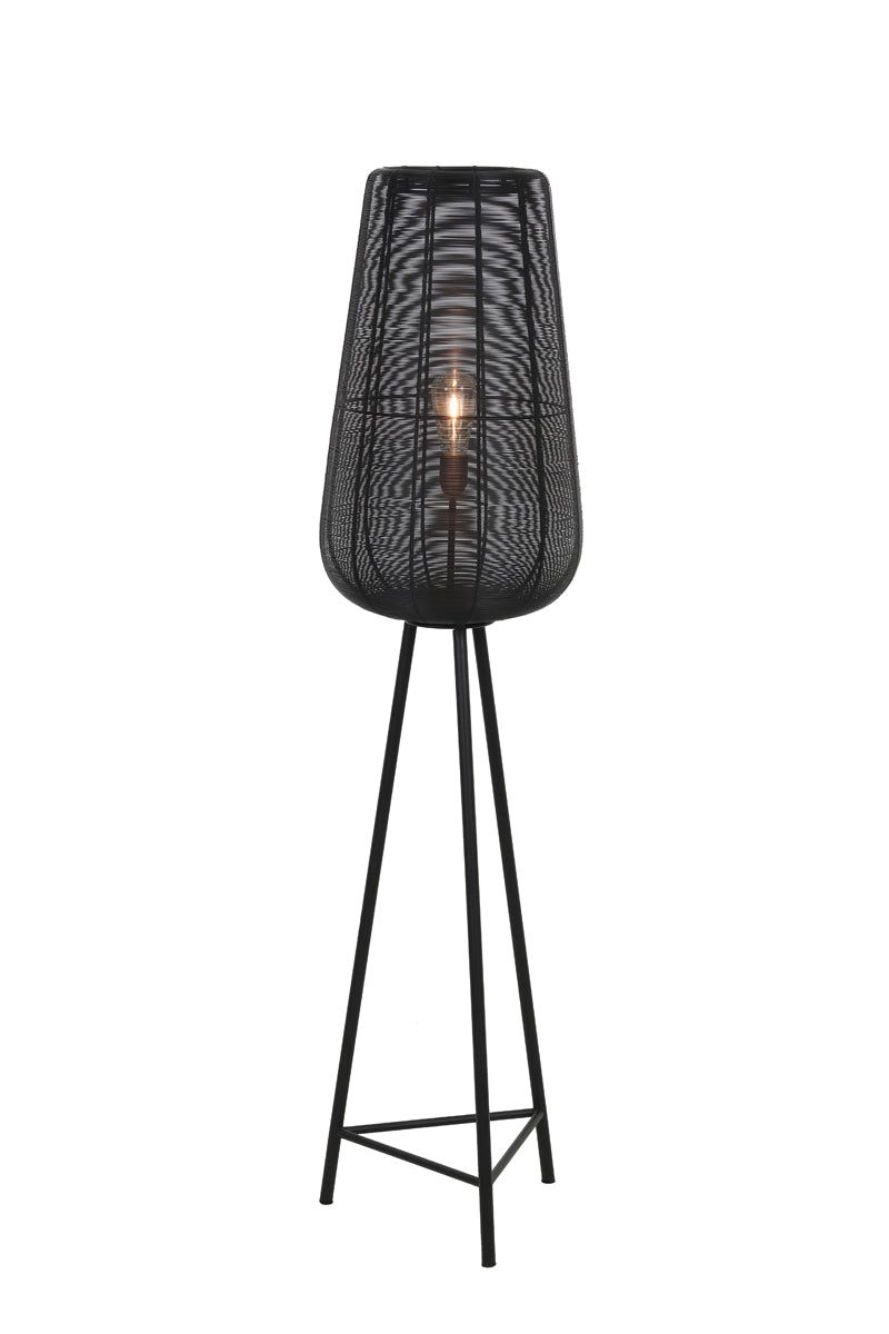 Adeta Large Floor Lamp Tripod - Matt Black Finish