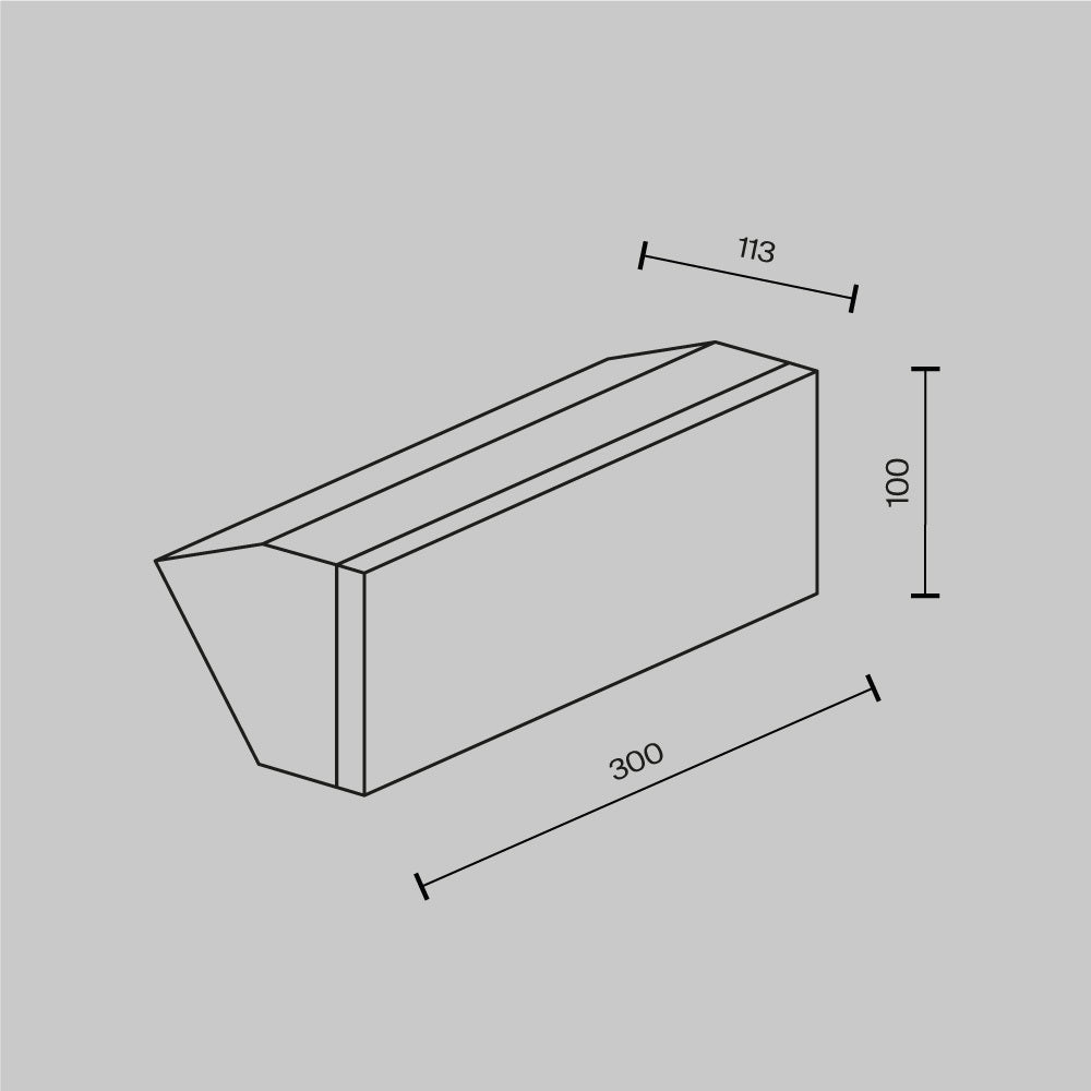 Brick Outdoor Wall Light- Various Sizes