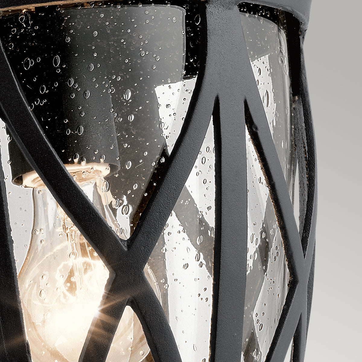 Admirals Large  Wall Lantern - Textured Black Finish