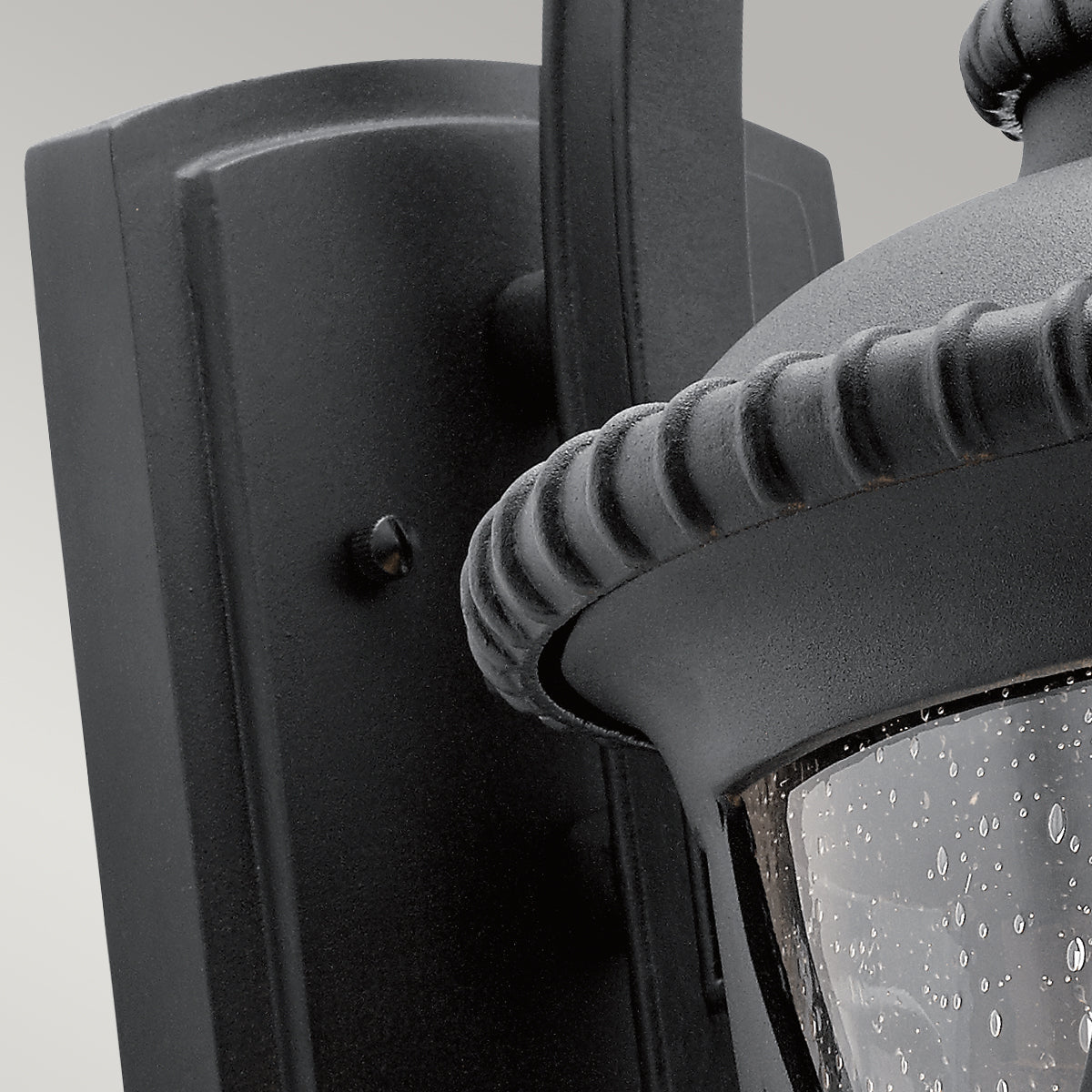 Admirals Large  Wall Lantern - Textured Black Finish
